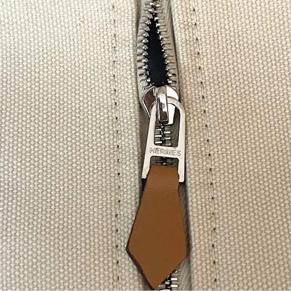 Hermes Canvas Small Bride-A-Brac Pouch Natural - Picture 9 of 11